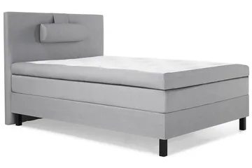 Kontinentalsäng Lucky 140x200 Polyeter - Mellangrå - Möbler - Säng - Kontinentalsäng