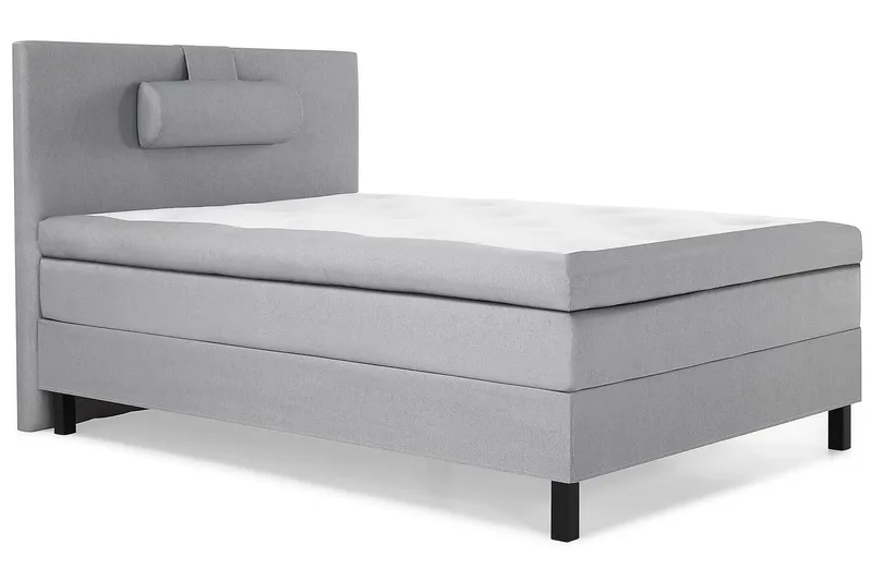 Kontinentalsäng Lucky 140x200 Polyeter - Mellangrå - Möbler - Säng - Kontinentalsäng
