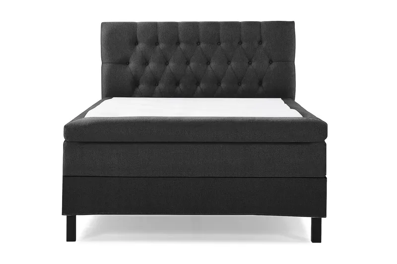 Kontinentalsäng Lucky 140x200 Polyeter - Svart|Grå - Möbler - Säng - Kontinentalsäng