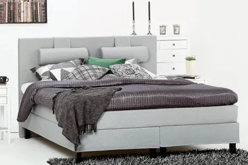 Kontinentalsäng Lucky 150x200 Skum - Mellangrå - Möbler - Säng - Kontinentalsäng