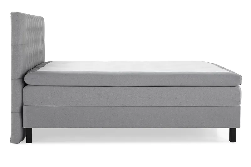 Kontinentalsäng Lucky 160x200 Polyeter - Mellangrå - Möbler - Säng - Kontinentalsäng