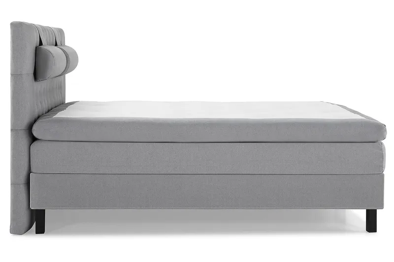 Kontinentalsäng Lucky 160x200 Polyeter - Mellangrå - Möbler - Säng - Kontinentalsäng