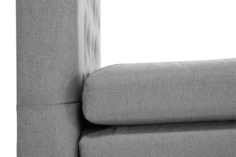 Kontinentalsäng Lucky 160x200 Polyeter - Mellangrå - Möbler - Säng - Kontinentalsäng