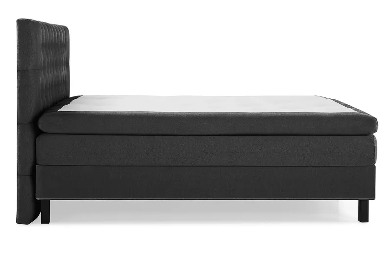 Kontinentalsäng Lucky 180x200 Polyeter - Svart|Grå - Möbler - Säng - Kontinentalsäng