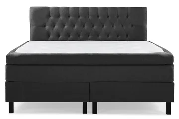 Utan sänggavel - Svart/Grå