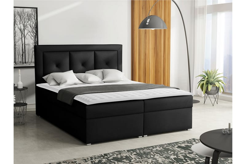 Kontinentalsäng Moden 140x215 cm - Svart - Möbler - Säng - Kontinentalsäng