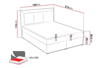 Kontinentalsäng Moden 160x215 cm - Beige - Möbler - Säng - Kontinentalsäng
