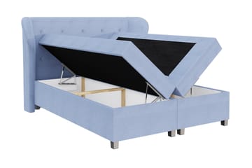 Kontinentalsäng Morvold 140x200 - Ljusgrå - Möbler - Säng - Kontinentalsäng