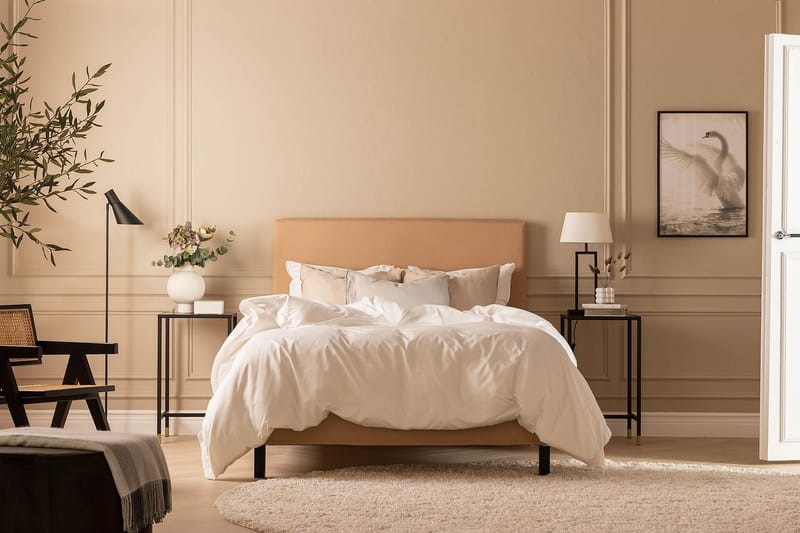 Kontinentalsäng Nayaka 140x200 Skummadrass - Beige - Möbler - Säng - Kontinentalsäng