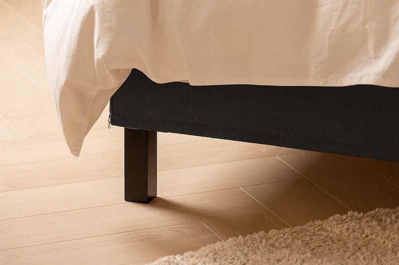 Kontinentalsäng Nayaka 150x200 Latexmadrass - Mörkgrå - Möbler - Säng - Kontinentalsäng
