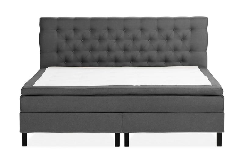 Kontinentalsäng Nayaka 210x210 Latexmadrass - Mörkgrå - Möbler - Säng - Kontinentalsäng