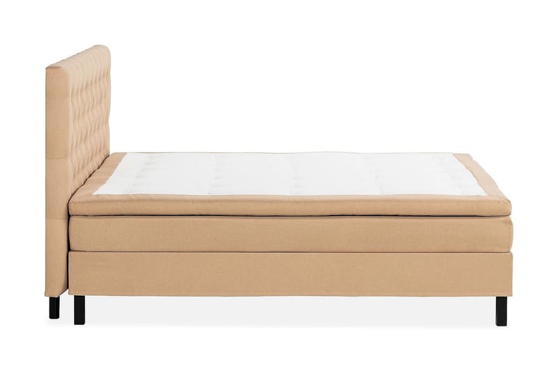 Kontinentalsäng Nayaka 210x210 Memorymadrass - Beige - Möbler - Säng - Kontinentalsäng