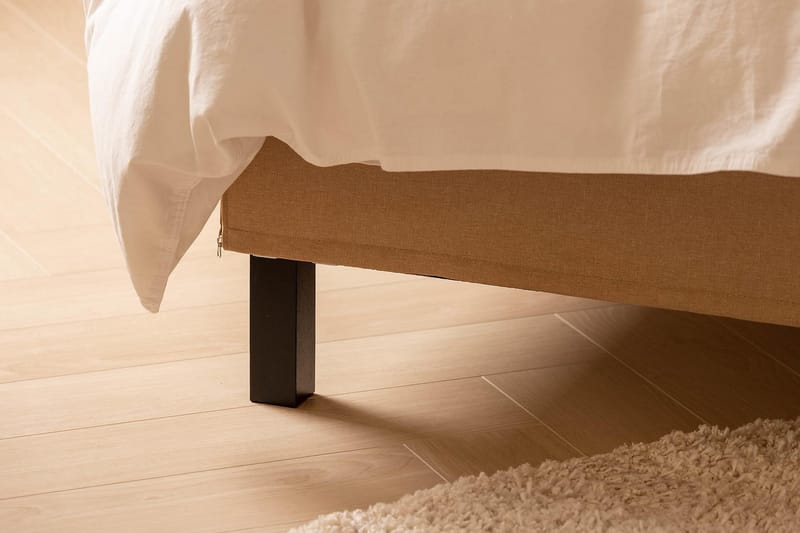 Kontinentalsäng Nayaka 210x210 Skummadrass - Beige - Möbler - Säng - Kontinentalsäng