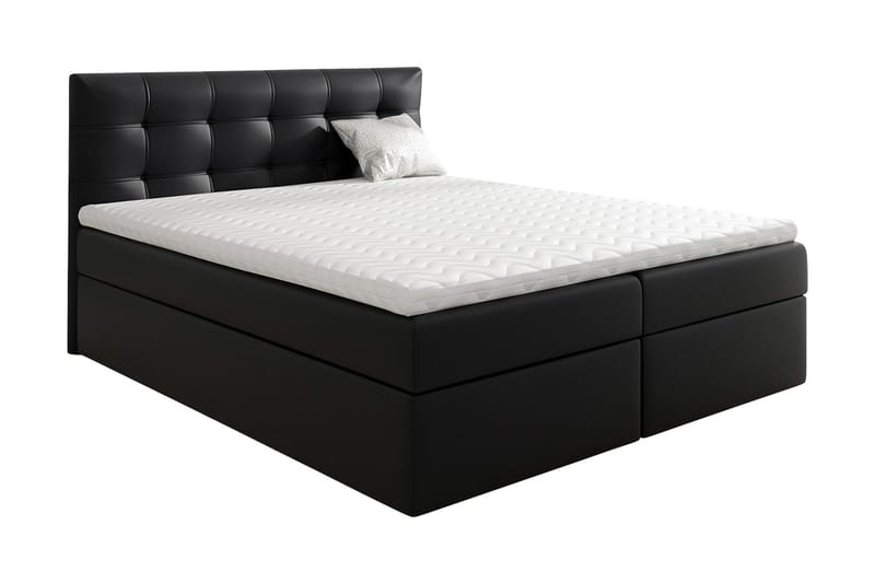 Kontinentalsäng Oldereid 160x200 - Svart/Vit - Möbler - Säng - Kontinentalsäng