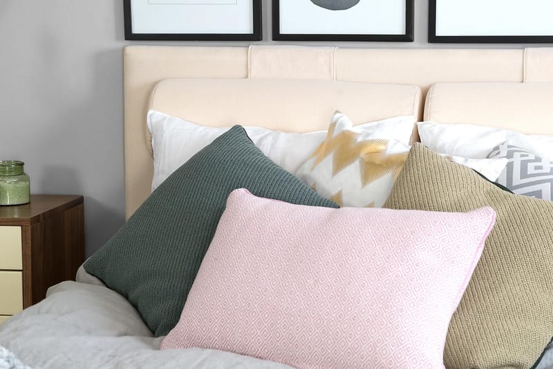 Kontinentalsäng Olivia 120x200 Latexmadrass - Beige - Möbler - Säng - Kontinentalsäng