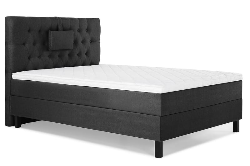Kontinentalsäng Olivia 120x200 Skum - Svart|Grå - Möbler - Säng - Kontinentalsäng