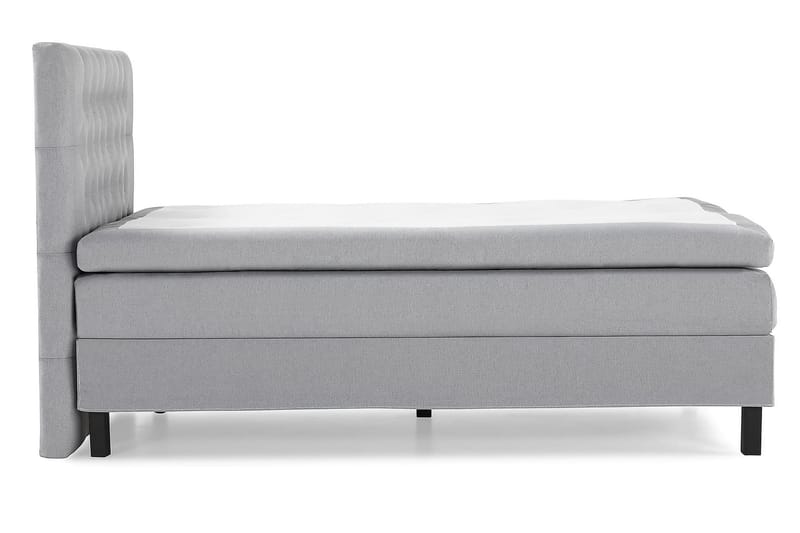 Kontinentalsäng Olivia 120x200 Polyeter - Mellangrå - Möbler - Säng - Kontinentalsäng
