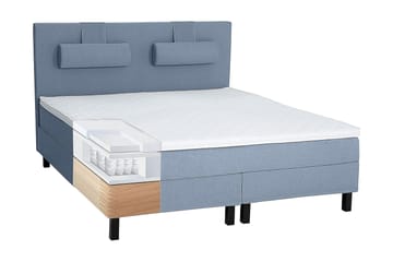Kontinentalsäng Olivia 120x200 Polyeter - Mörkblå - Möbler - Säng - Kontinentalsäng