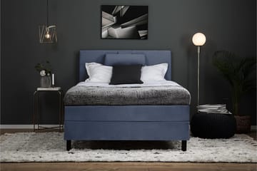 Kontinentalsäng Olivia 120x200 Polyeter - Mörkblå - Möbler - Säng - Kontinentalsäng