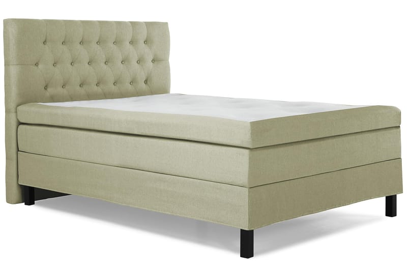 Kontinentalsäng Olivia 140x200 Latexmadrass - Grön - Möbler - Säng - Kontinentalsäng