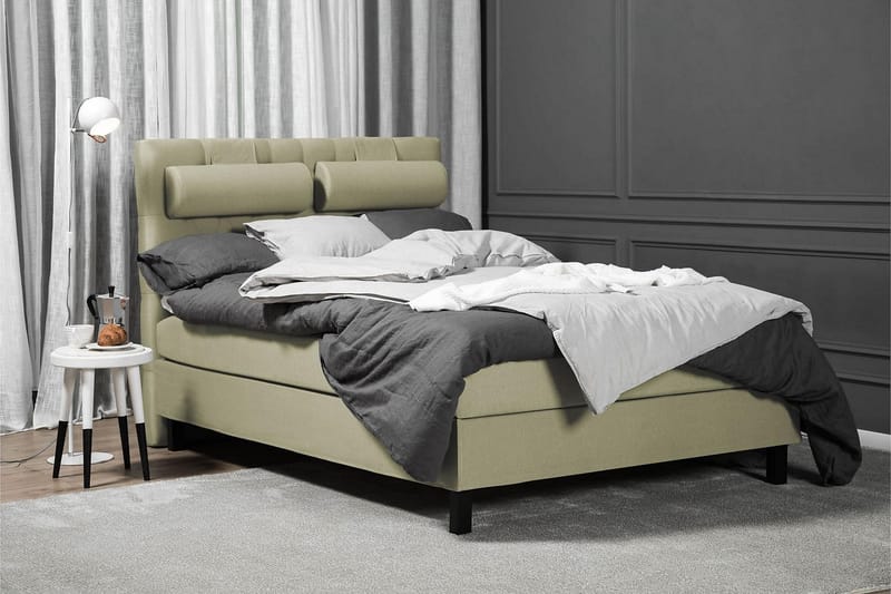 Kontinentalsäng Olivia 140x200 Latexmadrass - Grön - Möbler - Säng - Kontinentalsäng