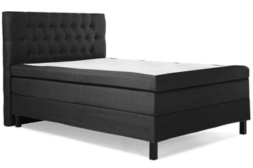 Kontinentalsäng Olivia 140x200 Latexmadrass - Svart|Grå - Möbler - Säng - Kontinentalsäng