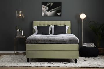 Kontinentalsäng Olivia 140x200 Polyeter - Grön - Möbler - Säng - Kontinentalsäng