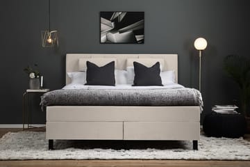 Kontinentalsäng Olivia 150x200 Polyeter - Beige - Möbler - Säng - Kontinentalsäng