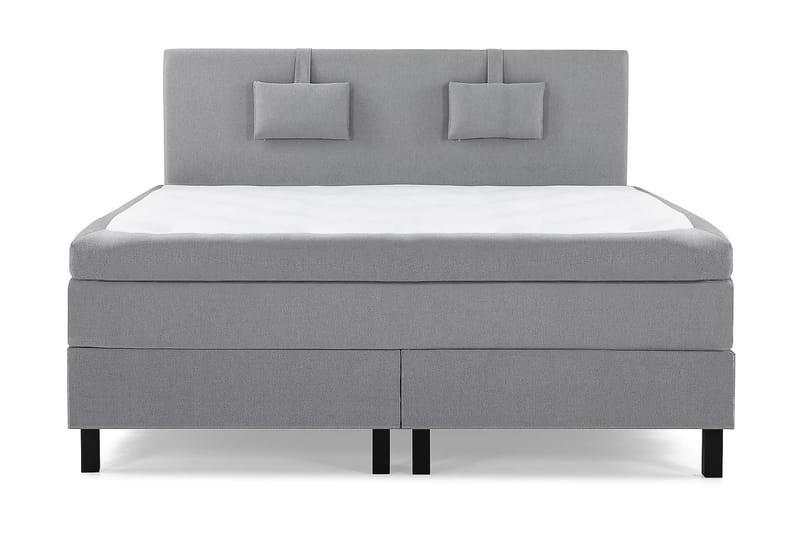 Kontinentalsäng Olivia 150x200 Polyeter - Mellangrå - Möbler - Säng - Kontinentalsäng