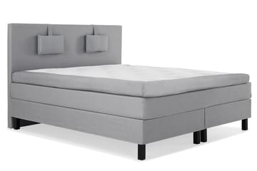 Kontinentalsäng Olivia 150x200 Polyeter - Mellangrå - Möbler - Säng - Kontinentalsäng