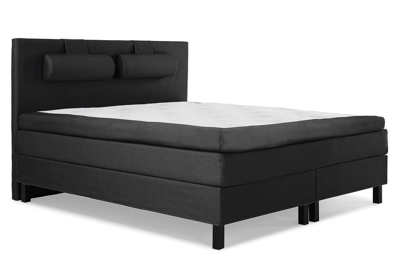 Kontinentalsäng Olivia 150x200 Polyester - Svart|Grå - Möbler - Säng - Kontinentalsäng