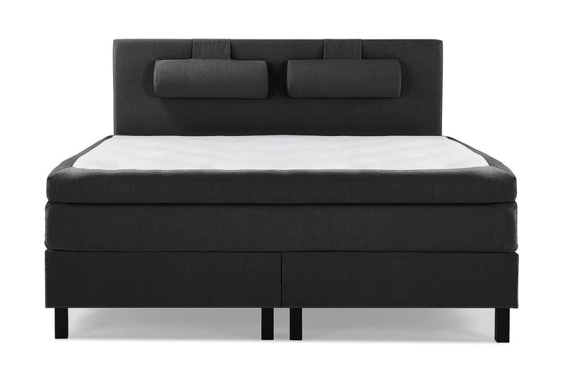 Kontinentalsäng Olivia 160x200 Memory - Svart|Grå - Möbler - Säng - Kontinentalsäng