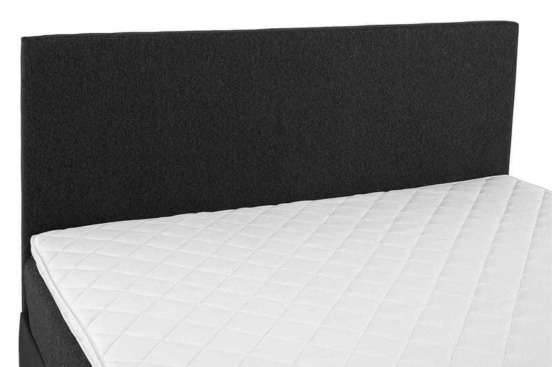 Kontinentalsäng Olivia 160x200 Skum Konstläder/Tyg - Svart|Grå - Möbler - Säng - Kontinentalsäng