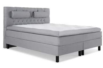 Kontinentalsäng Olivia 160x200 Polyeter - Mellangrå - Möbler - Säng - Kontinentalsäng