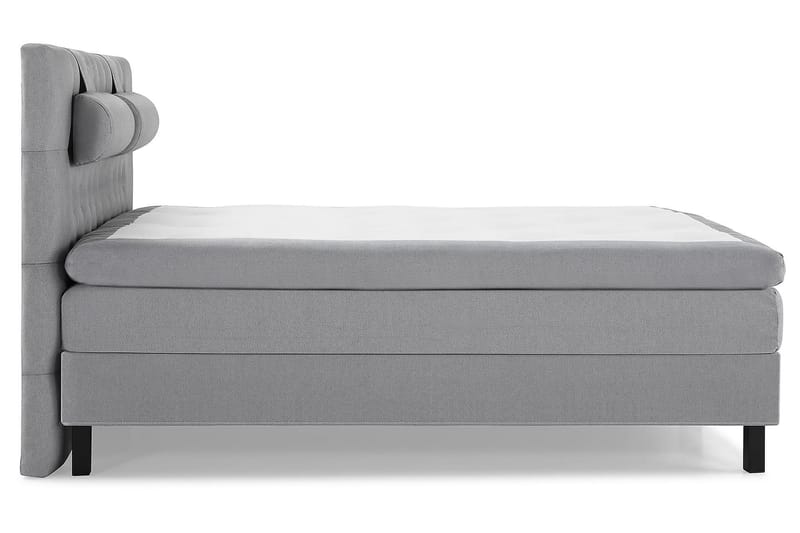 Kontinentalsäng Olivia 160x200 Polyeter - Mellangrå - Möbler - Säng - Kontinentalsäng