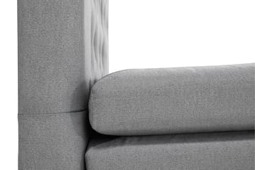 Kontinentalsäng Olivia 160x200 Polyeter - Mellangrå - Möbler - Säng - Kontinentalsäng