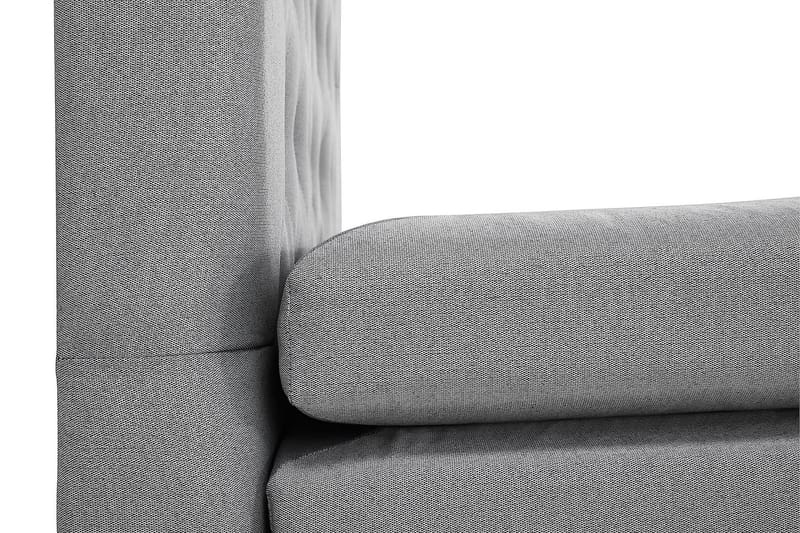 Kontinentalsäng Olivia 160x200 Polyeter - Mellangrå - Möbler - Säng - Kontinentalsäng