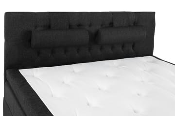 Kontinentalsäng Olivia 160x200 Polyeter - Svart|Grå - Möbler - Säng - Kontinentalsäng