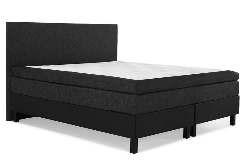 Kontinentalsäng Olivia 180x200 Latex - Svart|Grå|PU - Möbler - Säng - Kontinentalsäng