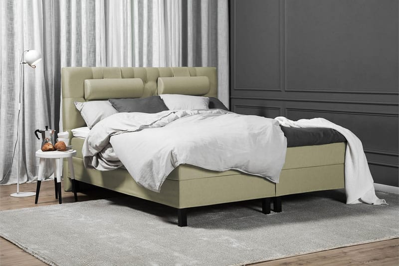 Kontinentalsäng Olivia 180x200 Latexmadrass - Grön - Möbler - Säng - Kontinentalsäng
