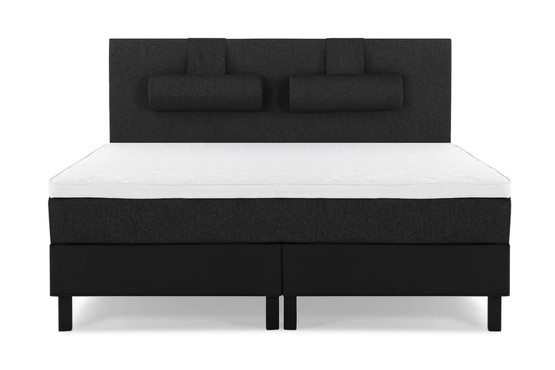Kontinentalsäng Olivia 180x200 Skum - Svart|Grå|PU - Möbler - Säng - Kontinentalsäng