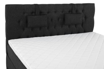 Kontinentalsäng Olivia 180x200 Skum - Svart|Grå|PU - Möbler - Säng - Kontinentalsäng