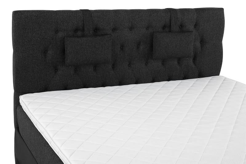 Kontinentalsäng Olivia 180x200 Skum - Svart|Grå|PU - Möbler - Säng - Kontinentalsäng