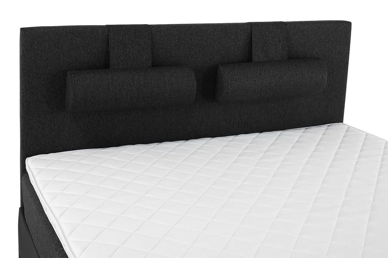 Kontinentalsäng Olivia 180x200 Skum - Svart|Grå|PU - Möbler - Säng - Kontinentalsäng