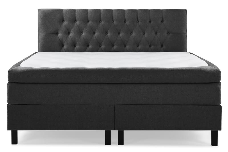 Kontinentalsäng Olivia 180x200 Polyeter - Svart|Grå - Möbler - Säng - Kontinentalsäng