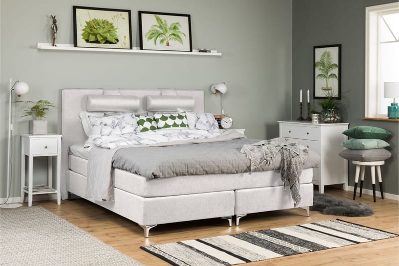 Kontinentalsäng Relax Lyx 180x200 Fast/Fast Elastiskt Skum - Beige - Möbler - Säng - Kontinentalsäng
