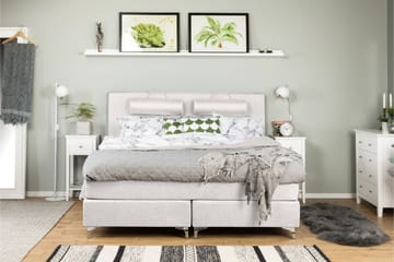 Kontinentalsäng Relax Lyx 180x200 Fast/Fast Elastiskt Skum - Beige - Möbler - Säng - Kontinentalsäng