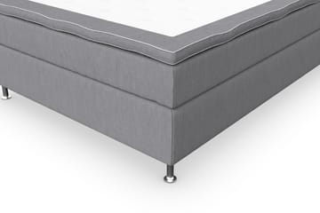 Kontinentalsäng Roma Lyx 140 Ljusgrå/Silver Ben - 140x200 cm - Möbler - Säng - Kontinentalsäng