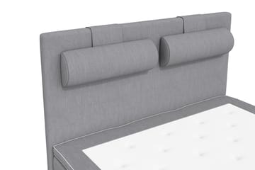 Kontinentalsäng Roma Lyx 140 Ljusgrå/Silver Ben - 140x200 cm - Möbler - Säng - Kontinentalsäng