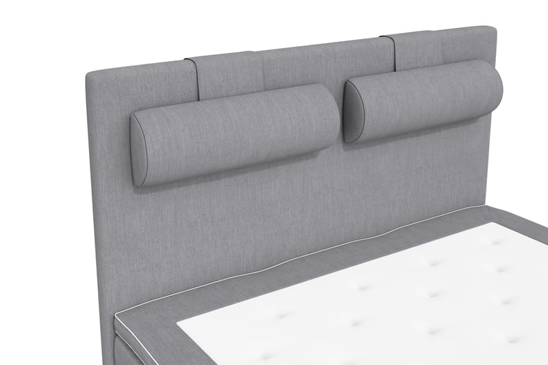 Kontinentalsäng Roma Lyx 140 Ljusgrå/Silver Ben - 140x200 cm - Möbler - Säng - Kontinentalsäng
